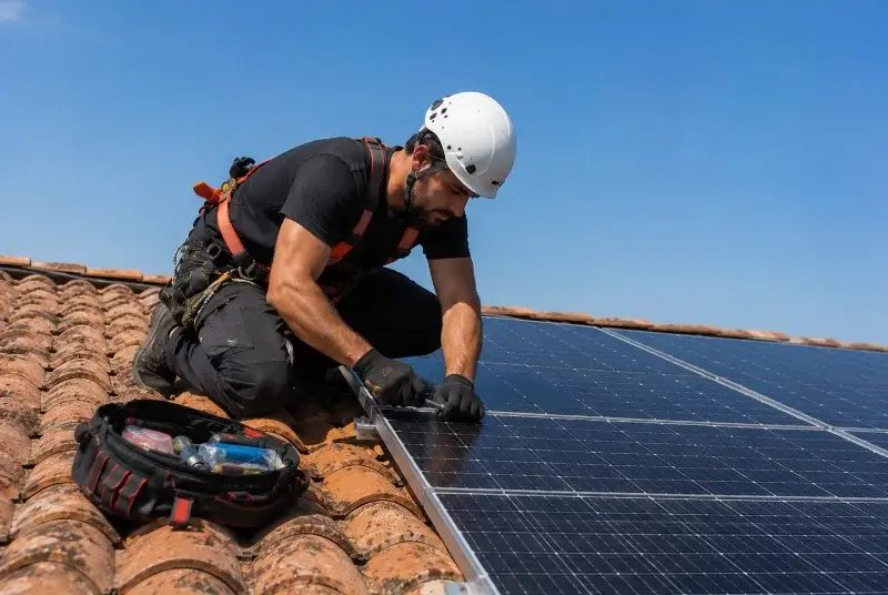 Maintenance et monitoring de panneaux solaires à Cusy